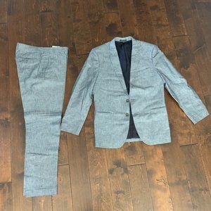 Grey J. Crew Mens Slim Fit Suit Jacket & Pants